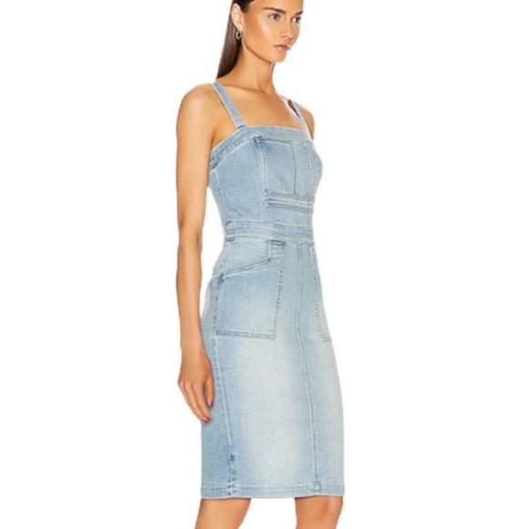 Pocket Hustler Overall Denim Dress 